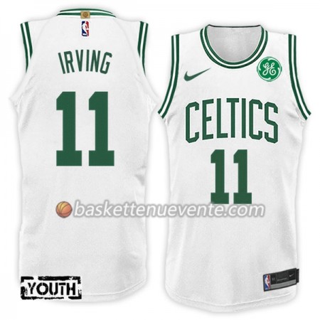Maillot Basket Boston Celtics Kyrie Irving 11 Nike 2017-18 Blanc Swingman - Enfant